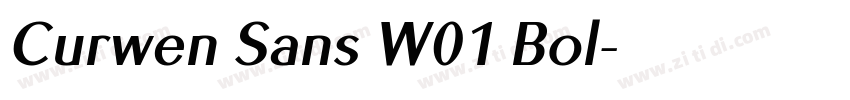 Curwen Sans W01 Bol字体转换